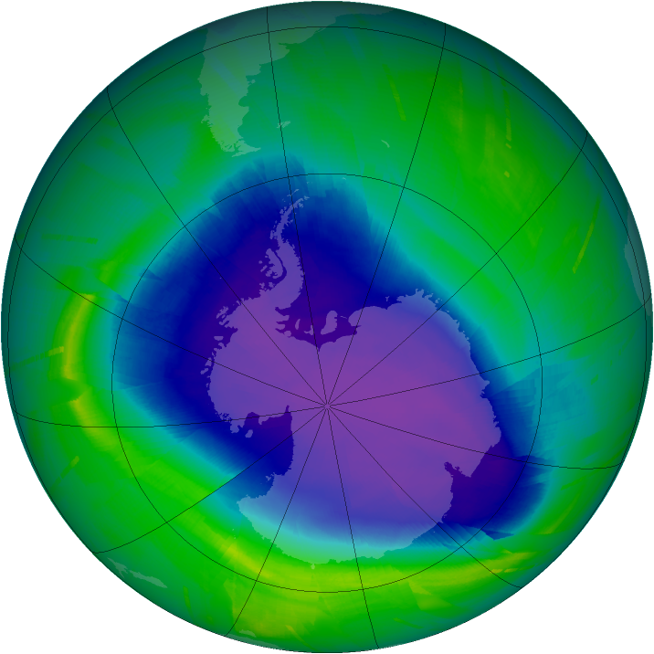 Ozone Map 2010-10-07